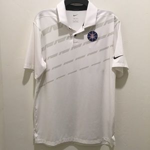 Nike White Polo Shirt with Gray Accents